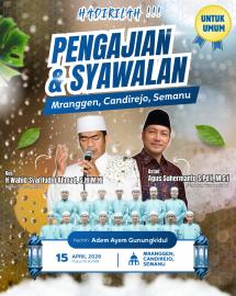 Syawalan Meriah di Padukuhan Mranggen: Warga dan Perantau Silaturahmi Lewat Sholawat Bersama